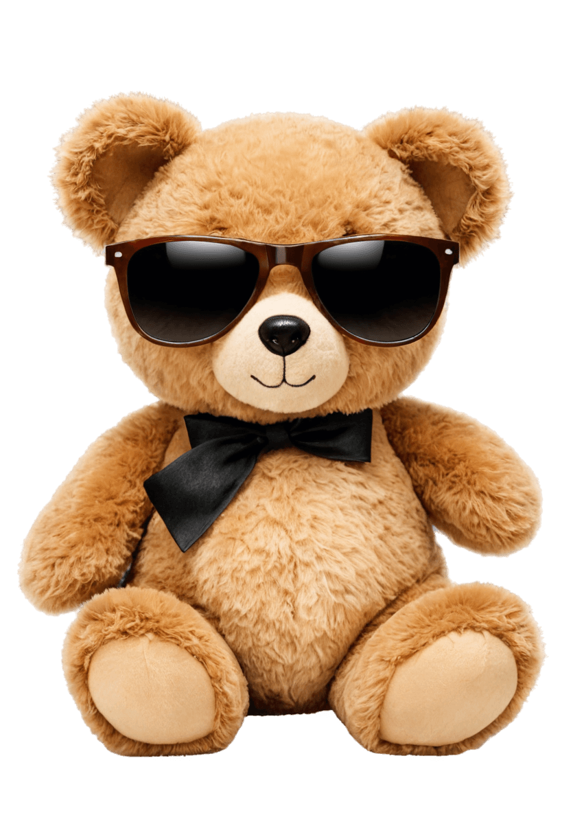 gafas de sol, cabeza de oso de peluche 3d con gafas de sol transparentes png, oso de peluche, ted nasmit, oso, oso de peluche que se coloca