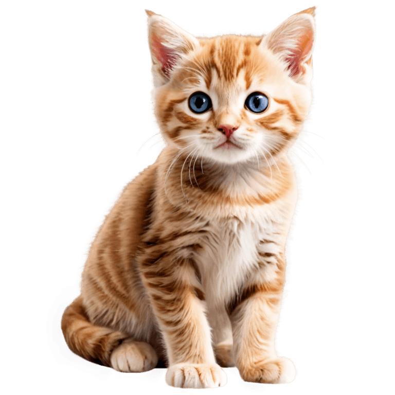 400 x 400 cat picture png A cute kitten sits on a beige background