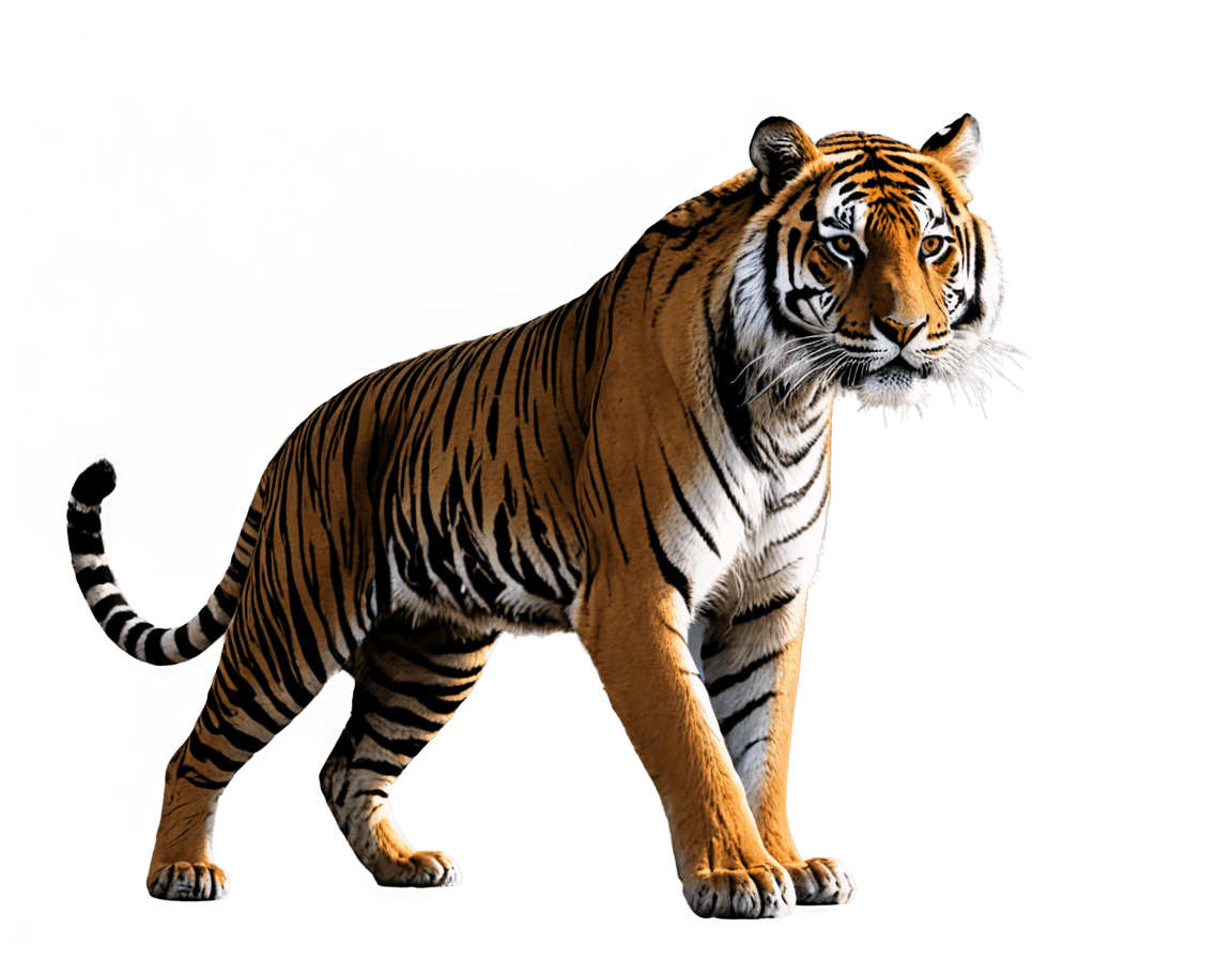 tigre, silueta animal png tigre, ((tigre))), lightwave 3d, tiger_beast, sombreado de imagen suave