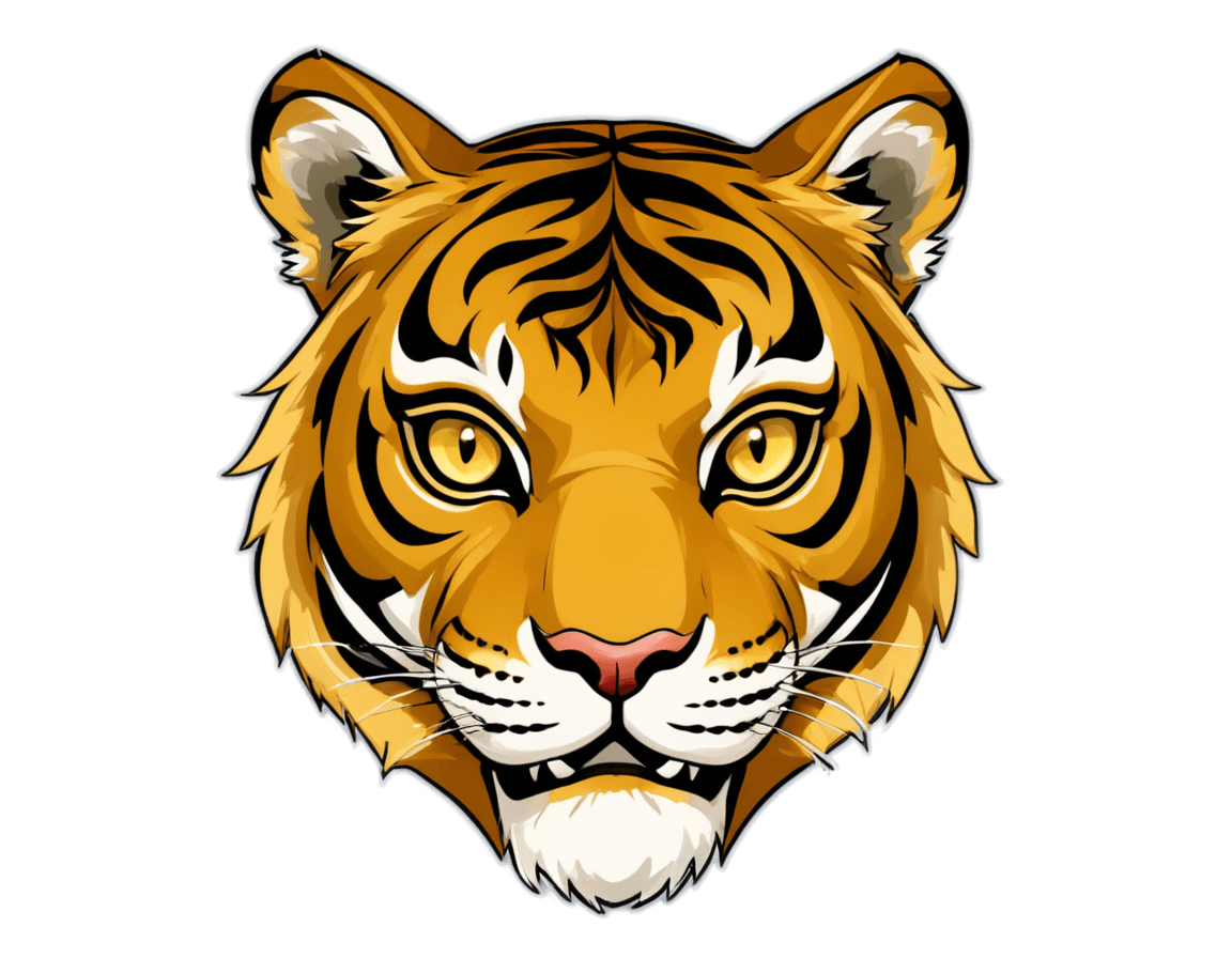 tigre, cabeza de tigre, tiger_beast, icono de aplicación, icono de aplicación de ios, icono de contraste