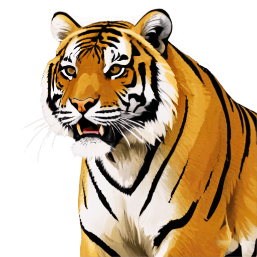 tigre, tiger_beast, icono del juego, animal muy detallado, tigre antropomórfico, ardilla/tigre