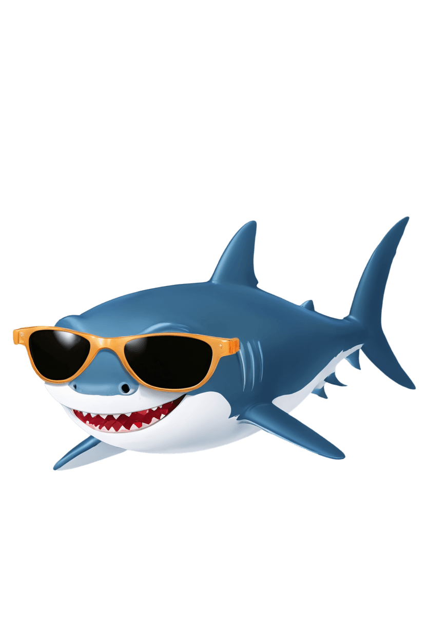 sunglasses,anthropomorphic shark,blue shark,great white shark,shark anthony,character icon