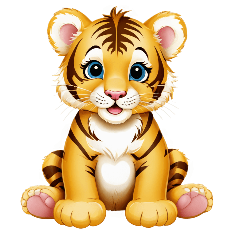 tiger,baby shower tiger png,((tiger)),a tiger,cute animals,cute single animal