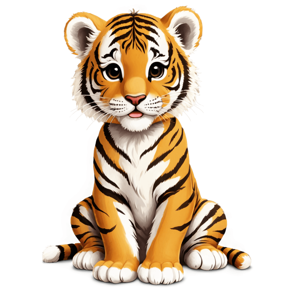 tiger,((tiger)),a tiger,cute animal,cub,sacred tiger