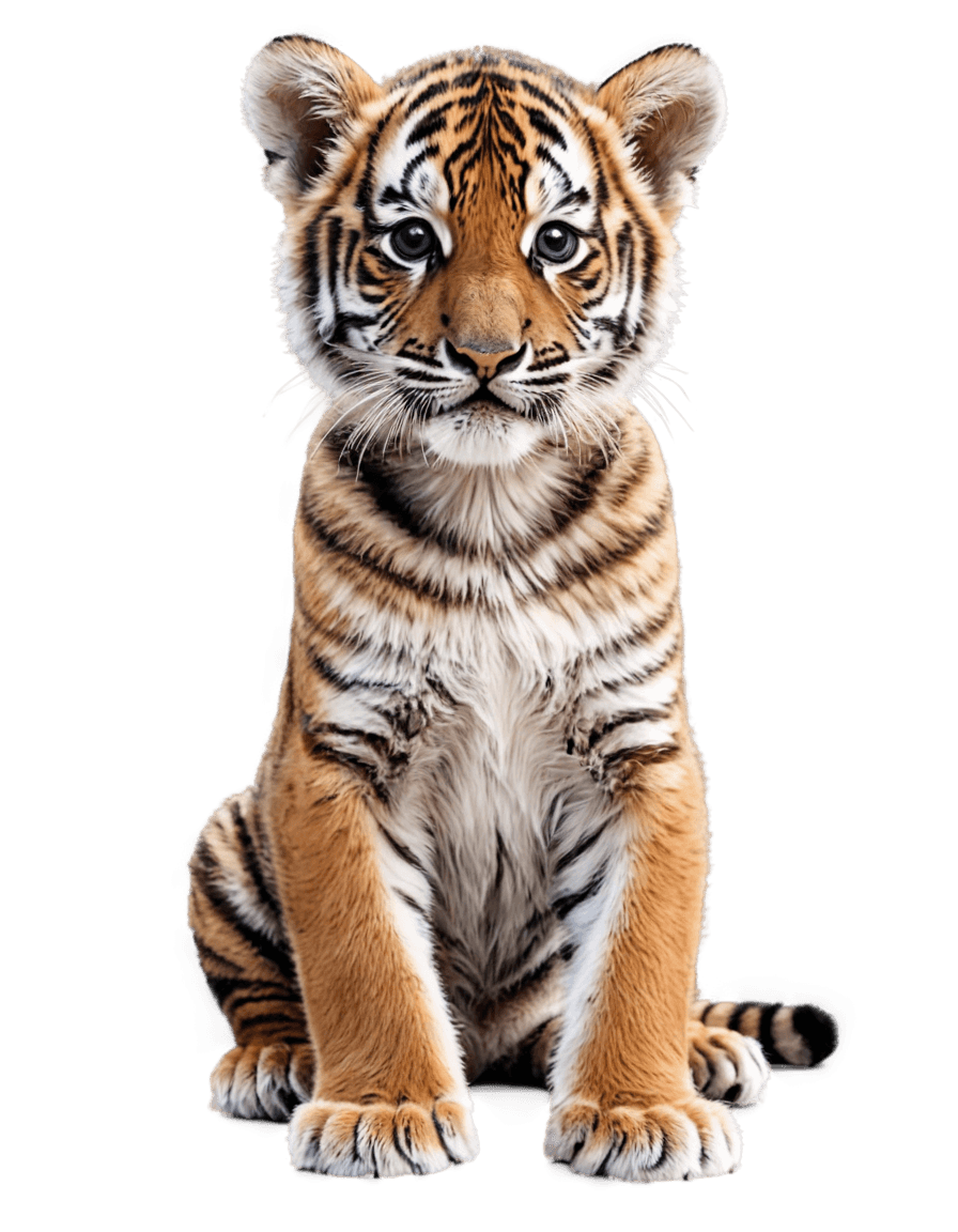 tiger,((tiger)),cub,realistic digital painting,ultradetailed digital painting