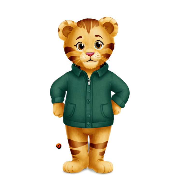 tiger,back of daniel tiger png,anthropomorphic tiger,leonid,transparent background,((tiger))