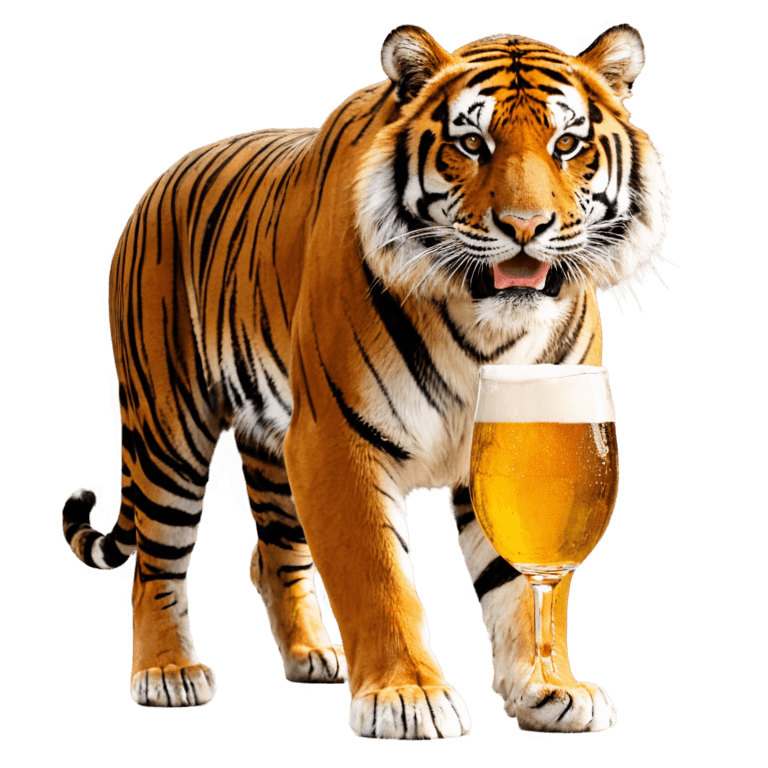 tiger,beer tiger png,tiger_beast,sacred tiger,tiger head,drinking a beer