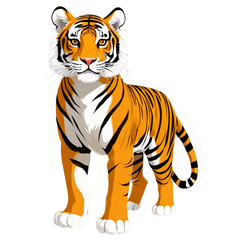 tiger,bengal tiger cartoon png,((tiger)),tiger_beast,squirrel/tiger,half tiger