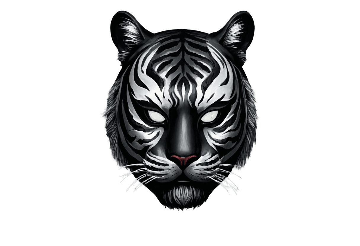 tiger,black tiger mask png,tiger head,((tiger)),tiger_beast,unsharp mask