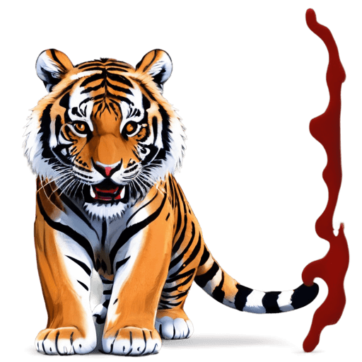 tiger,((tiger)),tiger skin,app icon,a tiger,anthropomorphic tiger