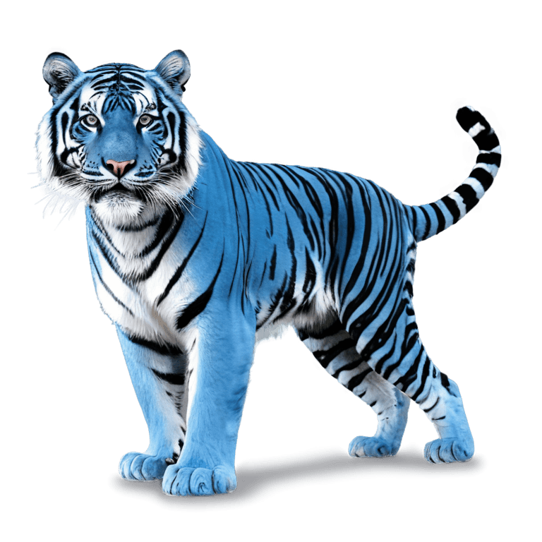 tiger,blue tiger png,((tiger)),tiger_beast,the blue panther,blue wall