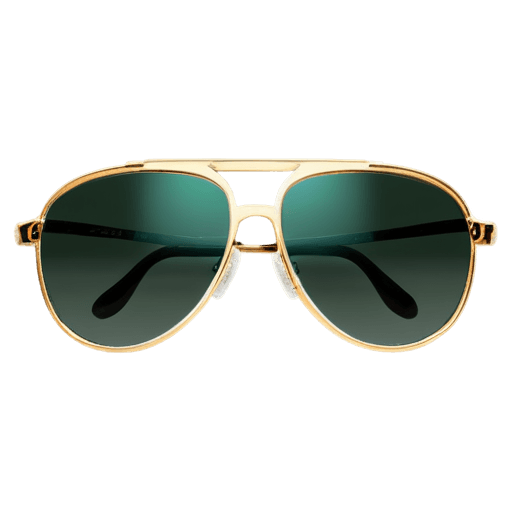 gafas de sol, aviadores, gafas de aviador, gafas de sol futuristas, icono de la aplicación ios, gafas de oro