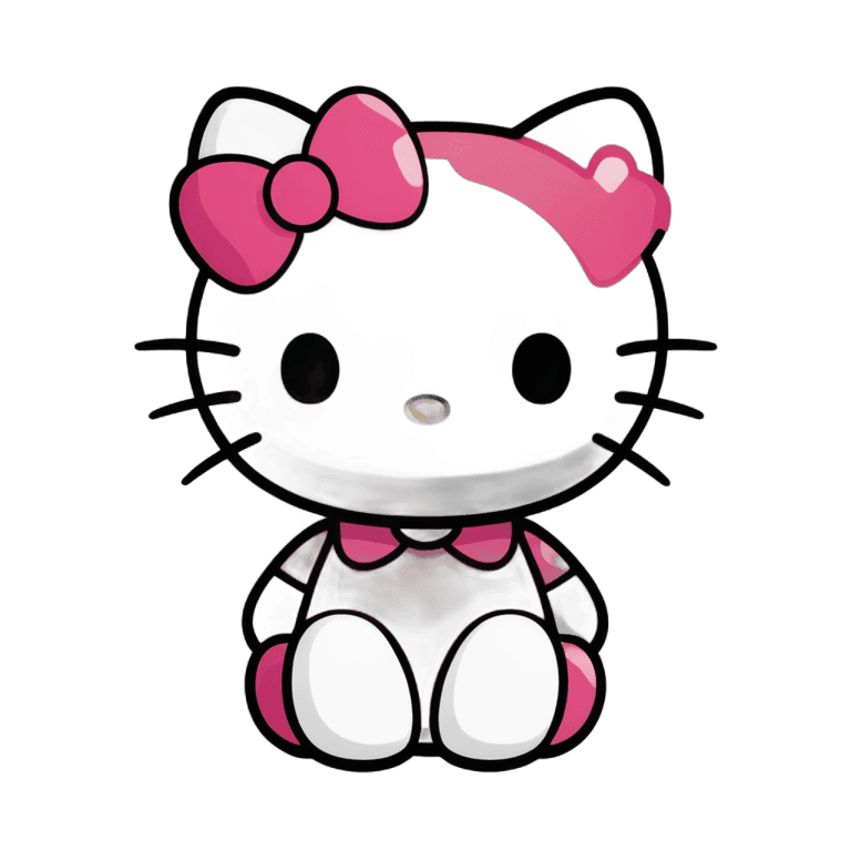 hello kitty,anthropomorphic female cat,elokitty,kitty,cute! c4d,dark background ”