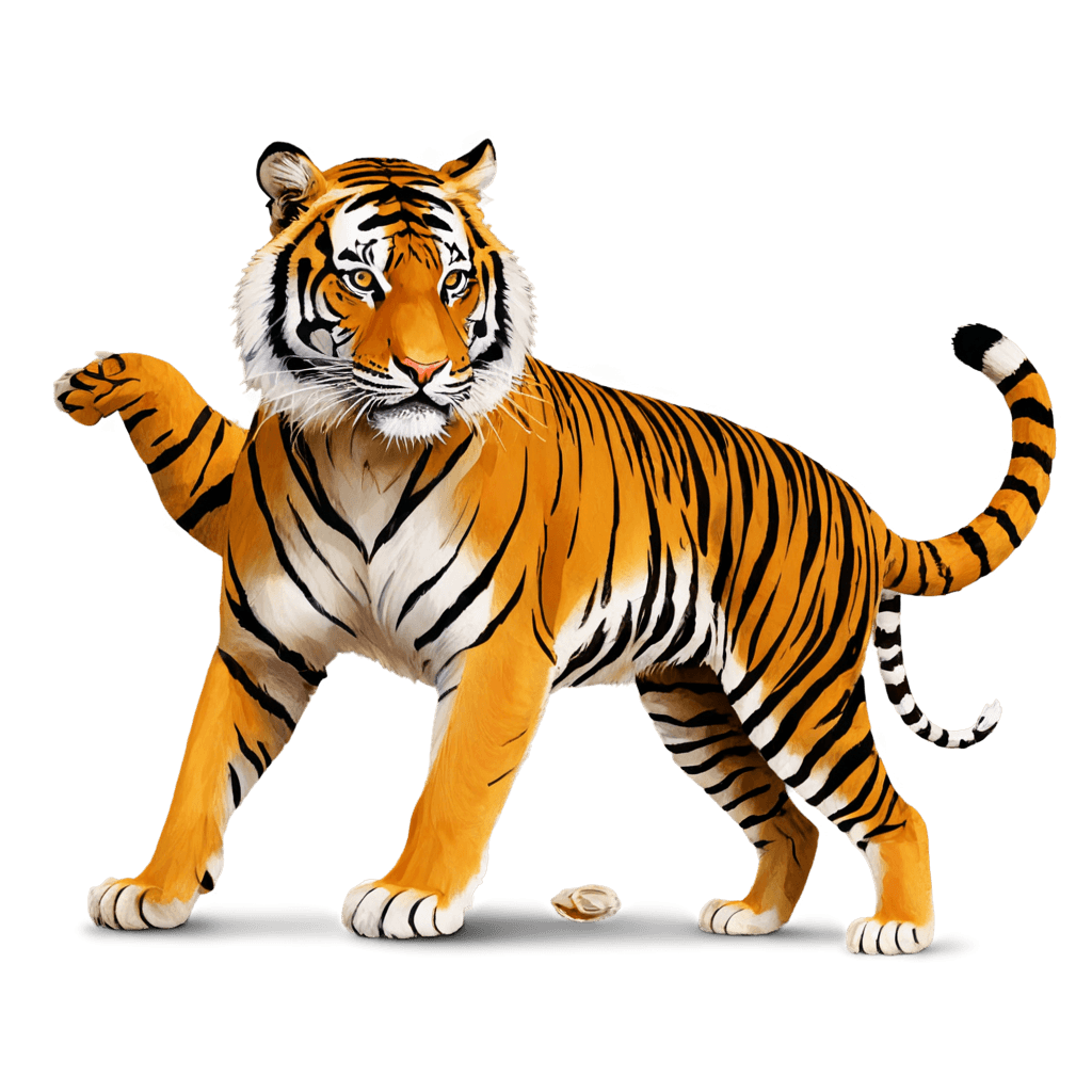 tiger,chinese tiger png,((tiger)),anthropomorphic tiger,squirrel/tiger,animal painting