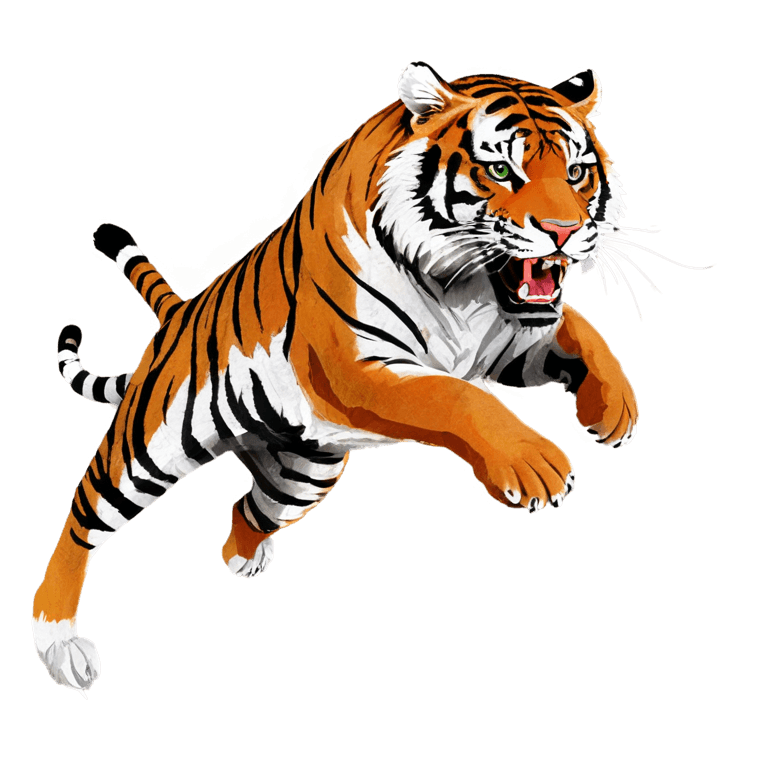 タイガー、シンシナティベンガルズジャンピングタイガーロゴ透明png、((トラ))、tiger_beast、リス/トラ、擬人化されたトラ