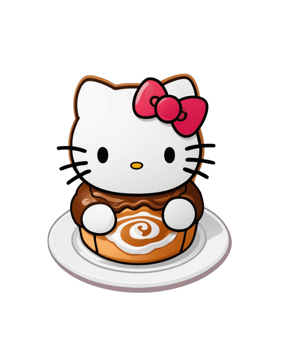 hello kitty,rollo de canela hello kitty png,gatito,taza de café,gato kawaii,elokitty