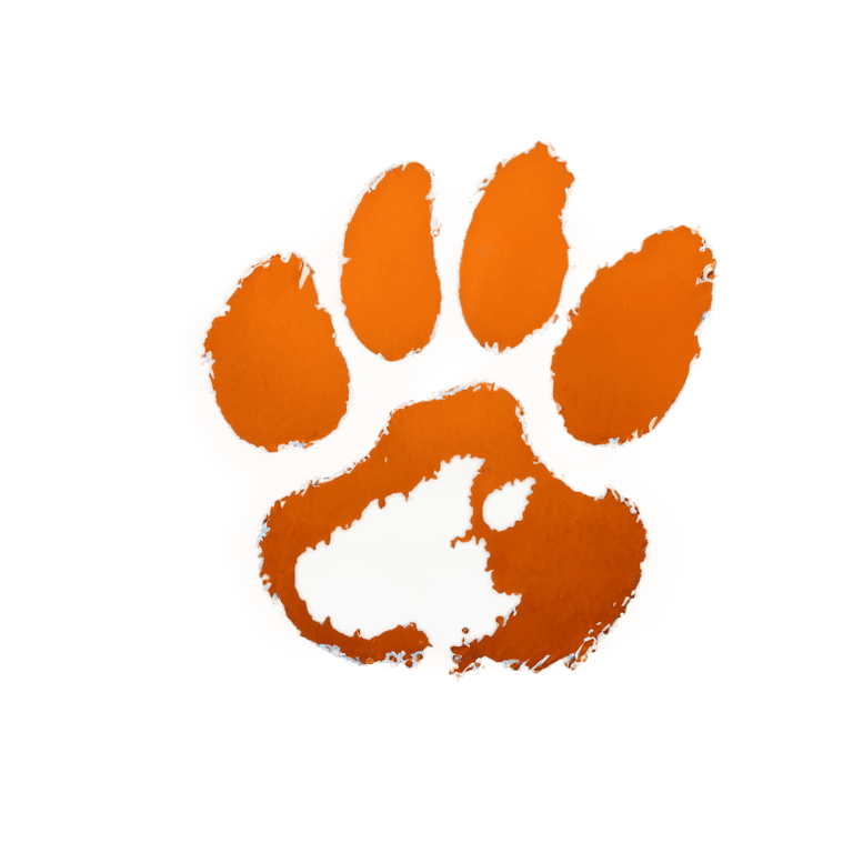 tiger,clemson tiger paw png,cat theme logo,highschool background,game logo,ios app icon