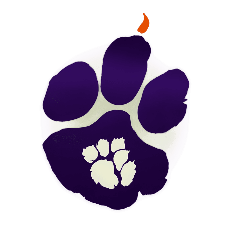 tiger,cool clemson tiger paw png,game icon stylized,app icon,character icon