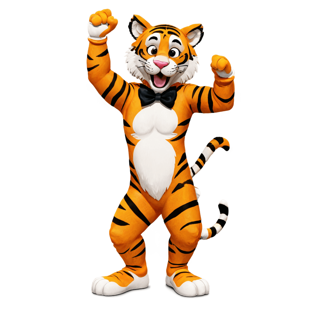 tigre, ((tigre)), peludo estilizado de Disney, render de toon boom, mascota de cuerpo completo, render maya