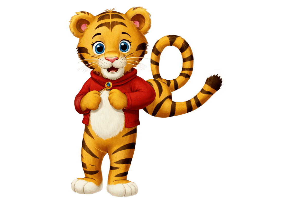 tiger,daniel the tiger and friends png,disney stylized furry,anthropomorphic tiger,a tiger,3 d cartoon