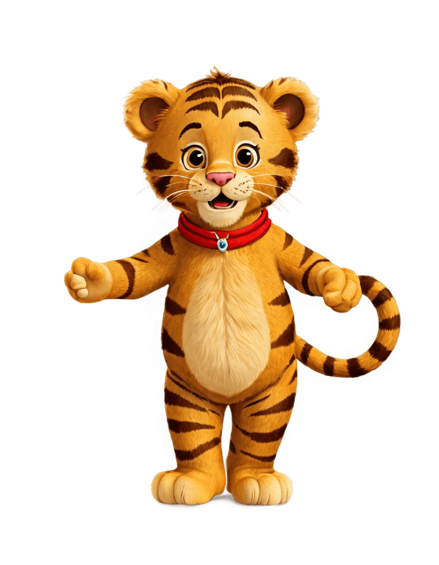 tiger,daniel the tiger png,((tiger)),disney stylized furry,maya render,cgi animation