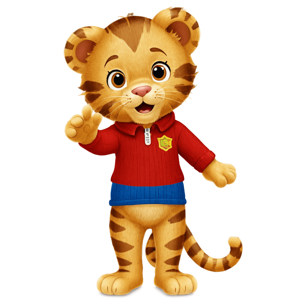 tigre,daniel tiger beach png,disney estilizado peludo,((tigre)),tigre antropomórfico,pegatina de telegrama