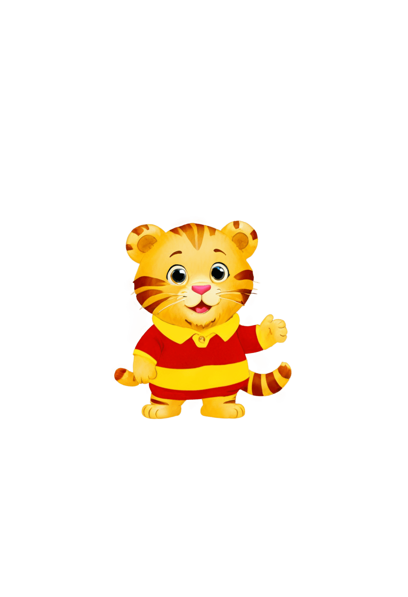 tiger,miniaturecore,shiny gold background,cute cartoon character,gold background,transparent background