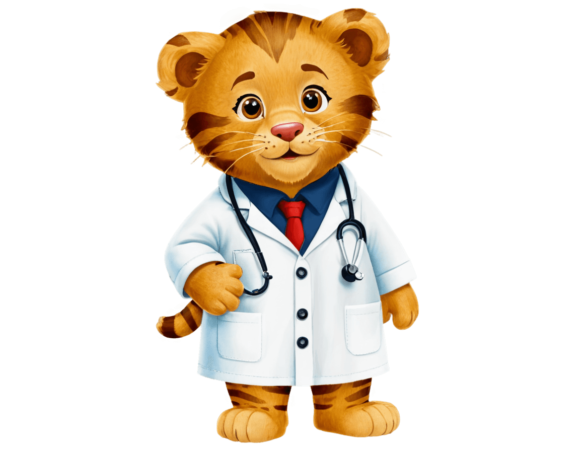 tigre, tigre antropomórfico, antecedentes médicos, ((tigre))), el médico, mascota