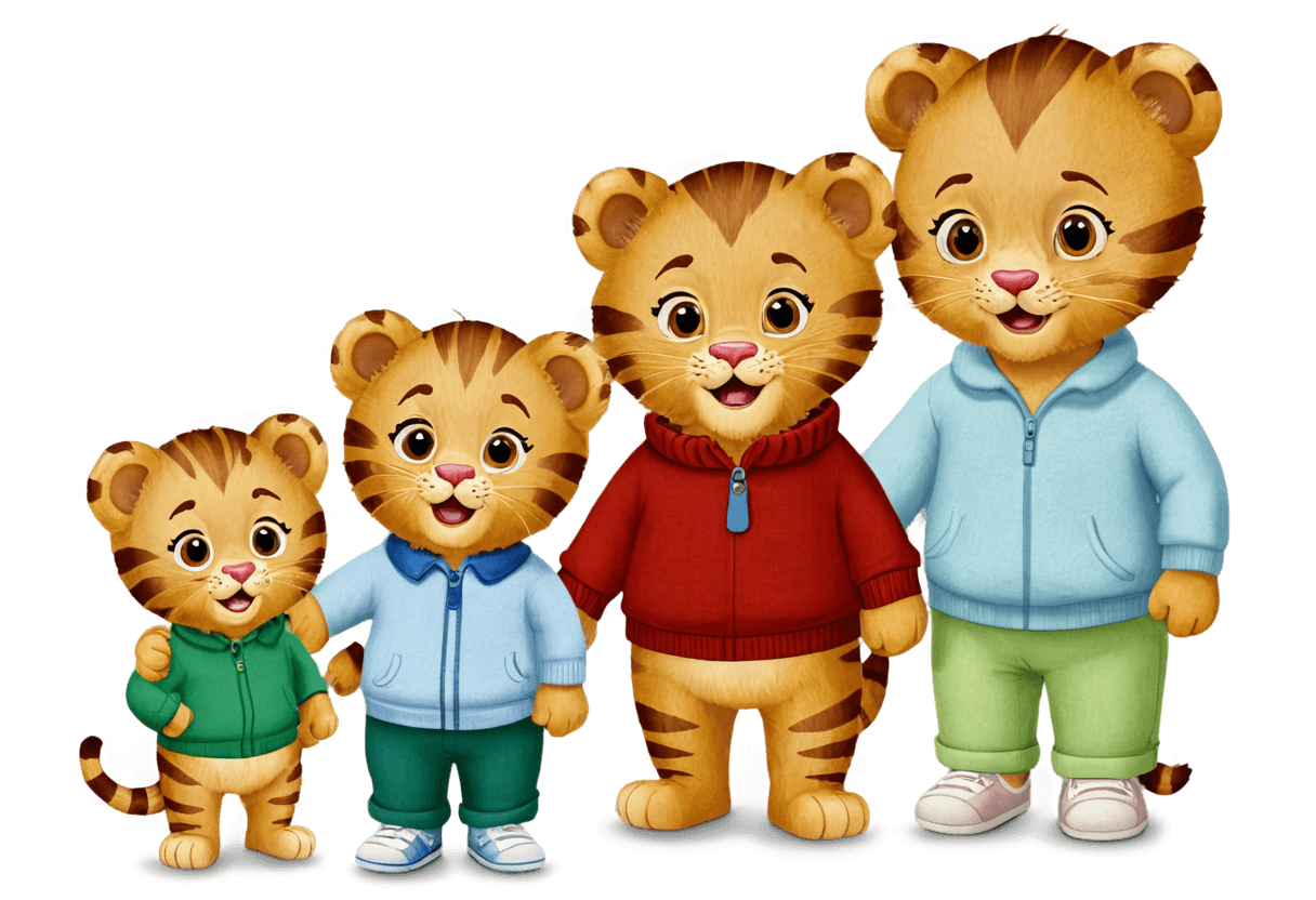 tigre, familia de tigre daniel png, dibujos animados de disney, dibujos animados en 3 d, peludo estilizado de disney, película animada