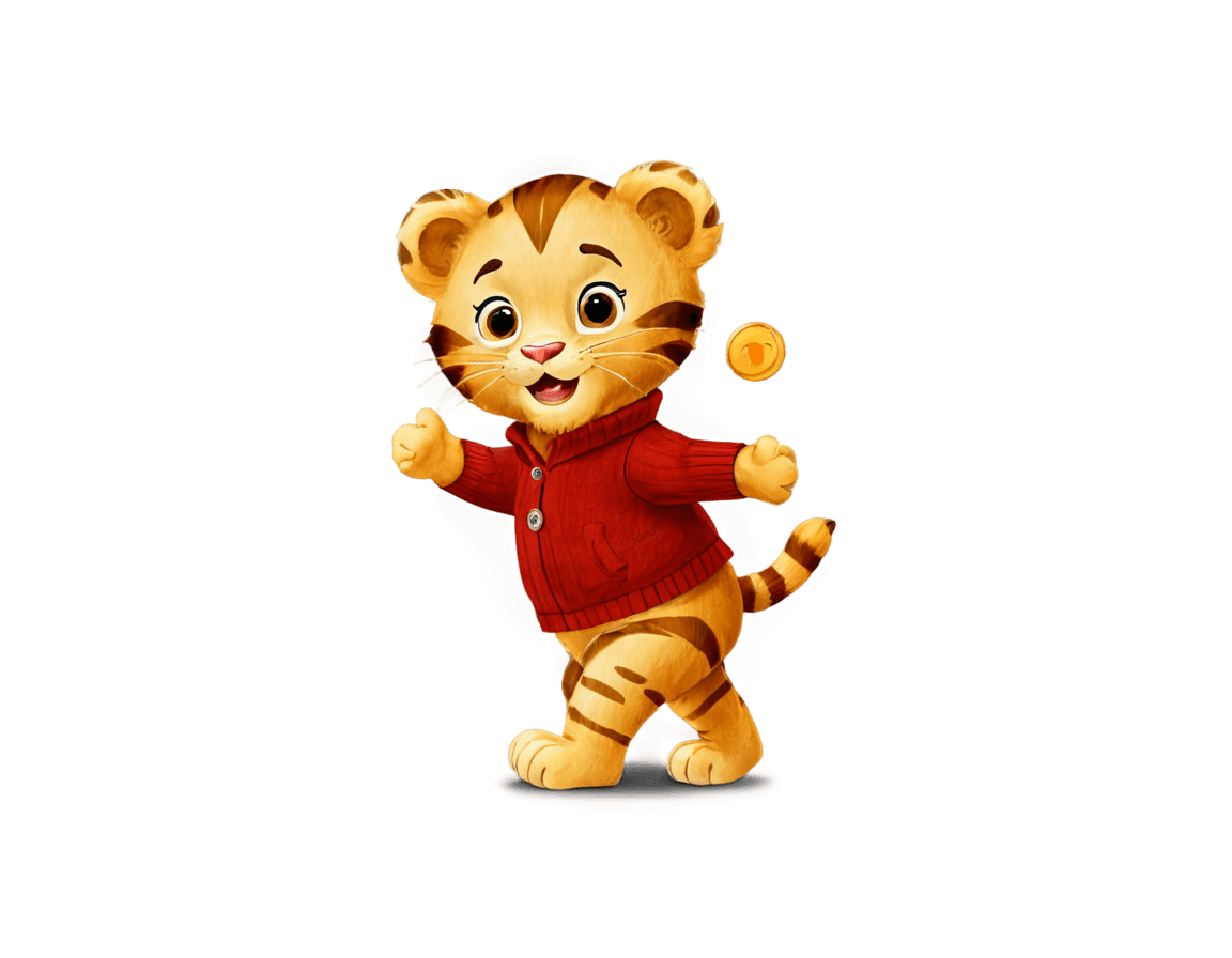 tigre, daniel tigre o png, lindo personaje de dibujos animados, lindo león, disney estilizado peludo, jm animación