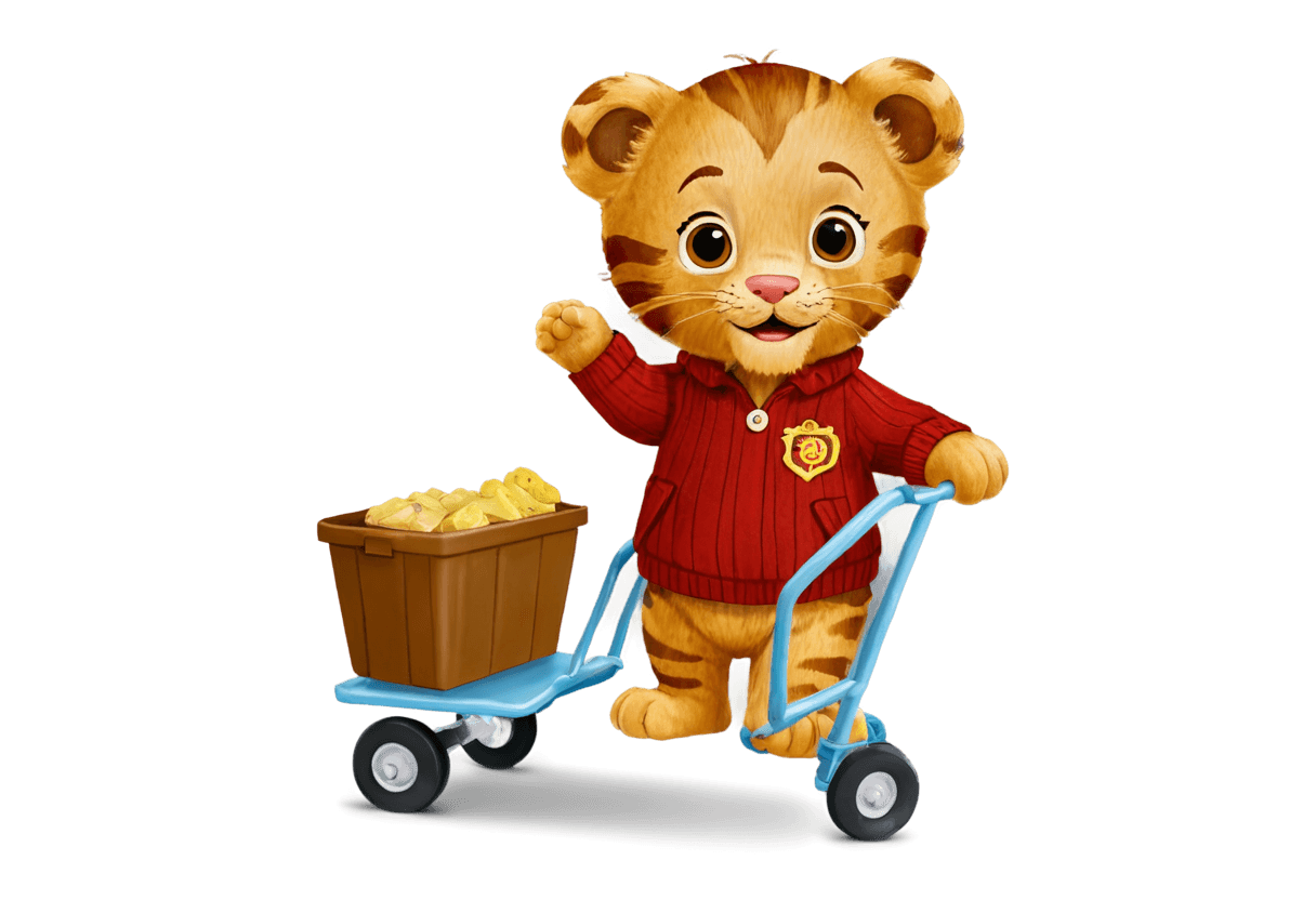 tigre, daniel tigre trolly png, esquife, icono de carrito de compras, caléndula, monedas de oro