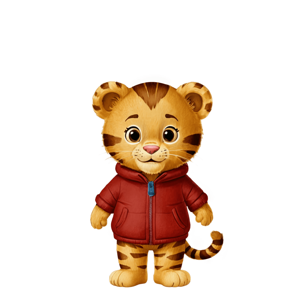 tiger,daniel tiger winter png,cute! c4d,cute cartoon character,cute cartoon,3 d cartoon