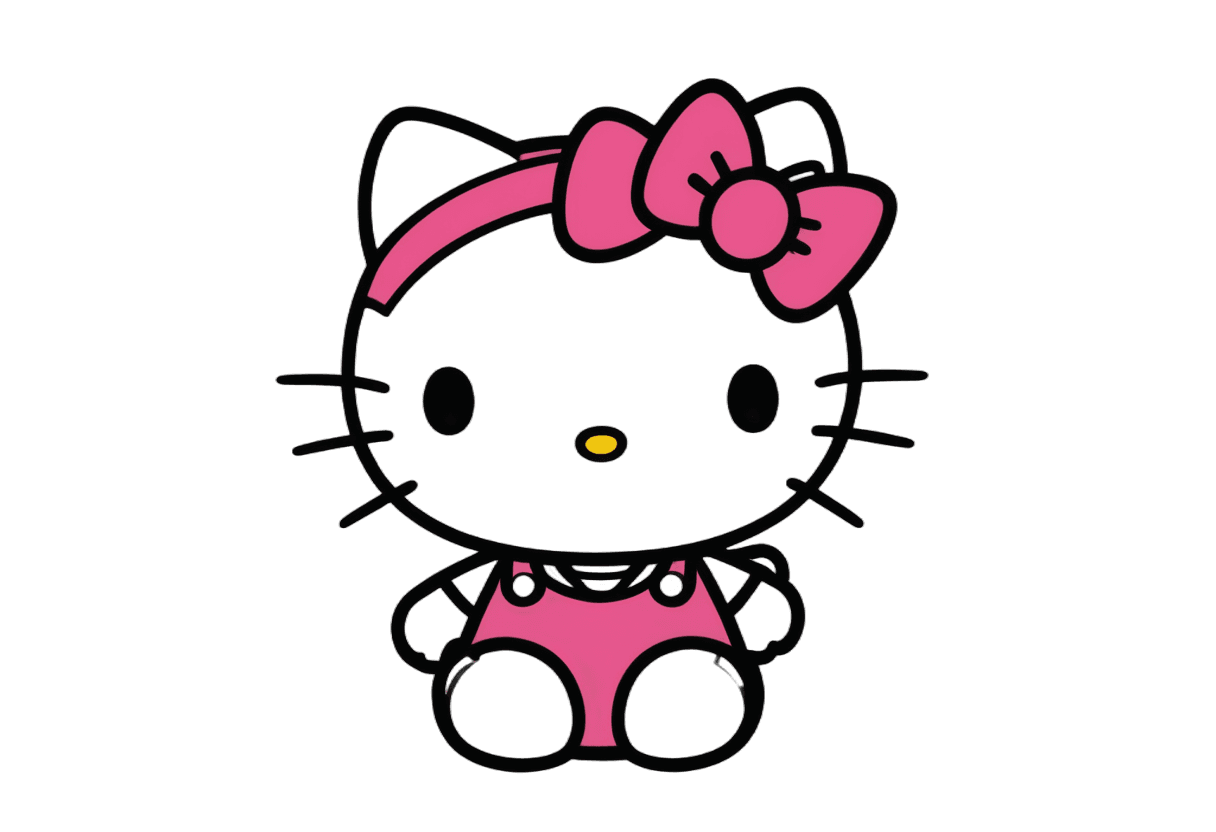 Hello Kitty，拟人化的母猫，Kitty，Elokitty，粉红色的标志性人物，闪光图像