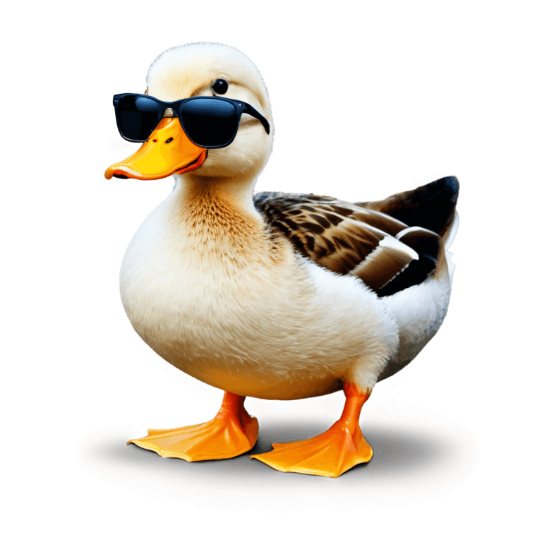 sunglasses,duck with sunglasses png,duck,subject= duck,detailed duck,the macho duck