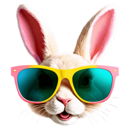 sunglasses,easter bunny sunglasses png,rabbit_bunny,bad bunny,zootopia stile,game icon