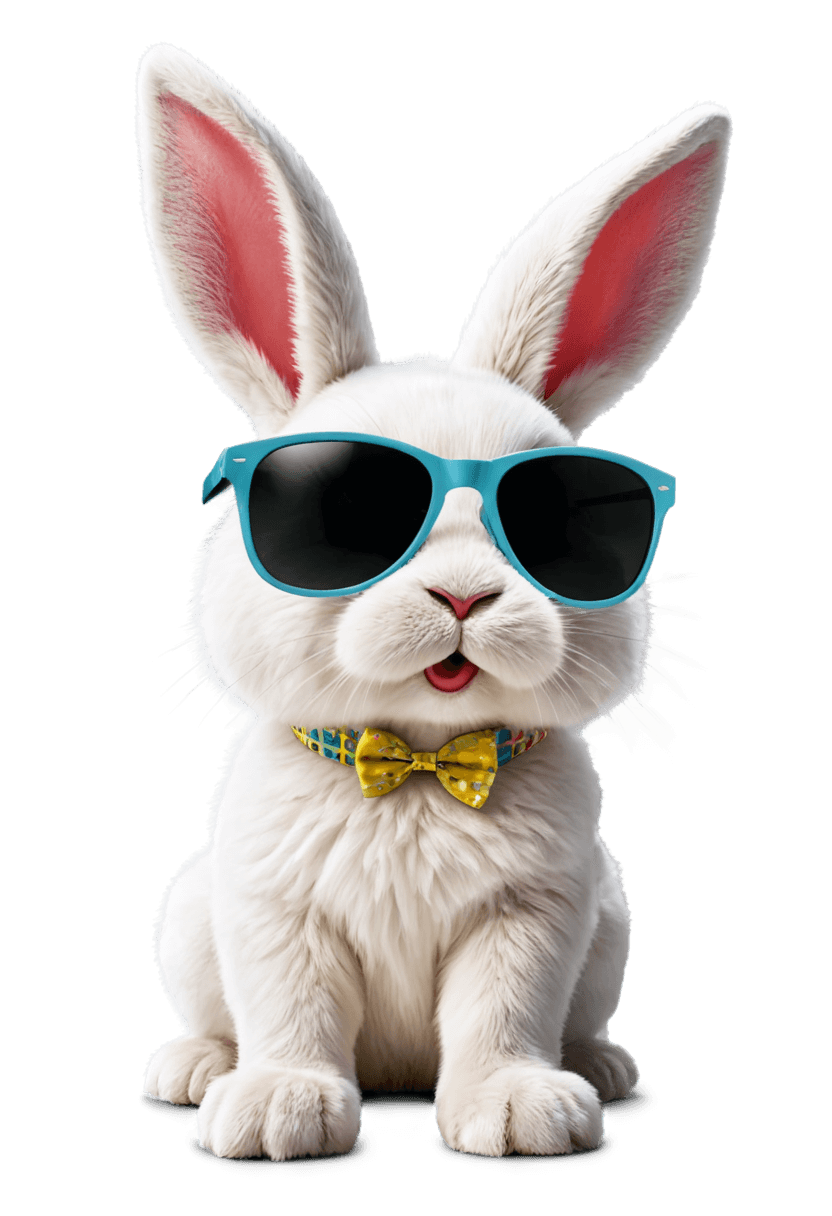 sunglasses,bad bunny,cute anthropomorphic bunny,anthropomorphic rabbit,sony pictures animation,bunny