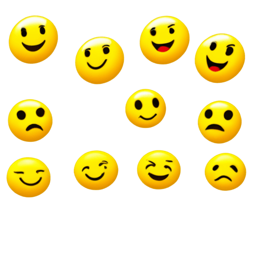emojis con movimiento png A yellow wall is covered with smiles and frowns