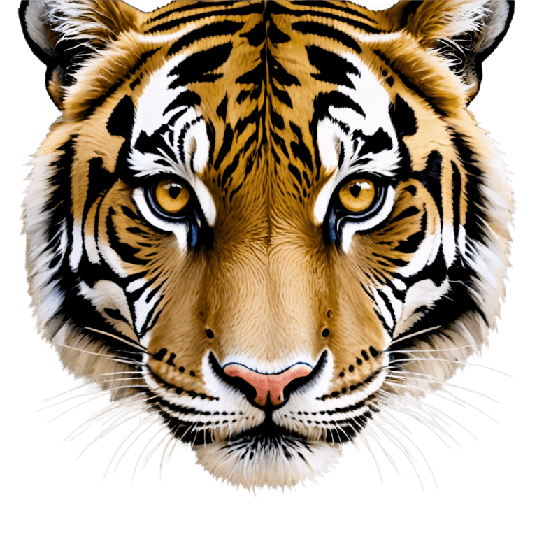 tiger,digital airbrush painting,tiger_beast,sacred tiger,app icon,animal painting