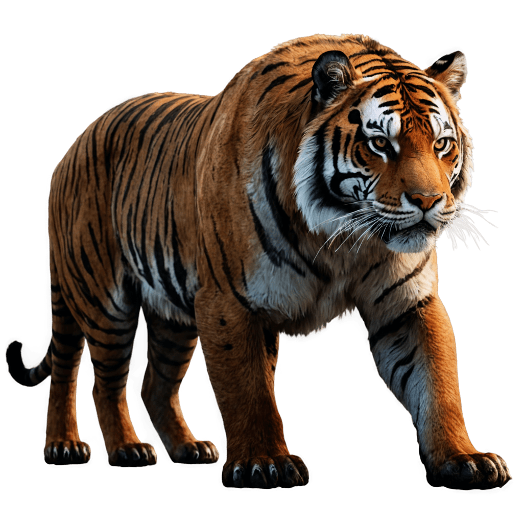 tigre, lejano grito tigre primigenio png, tiger_beast, tigre sagrado, animal altamente detallado, pelaje marrón realista