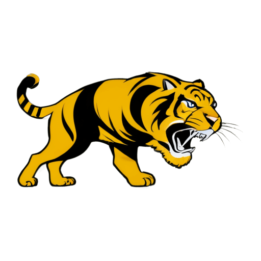 tigre, logotipo de tigre fhsu png, mascota de la escuela secundaria, tigres, icono de aplicación, cabeza de tigre