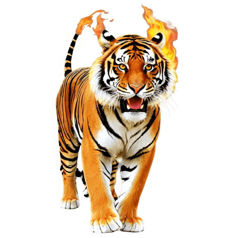 tiger,((tiger)),anthropomorphic tiger,a tiger,fire background,squirrel/tiger