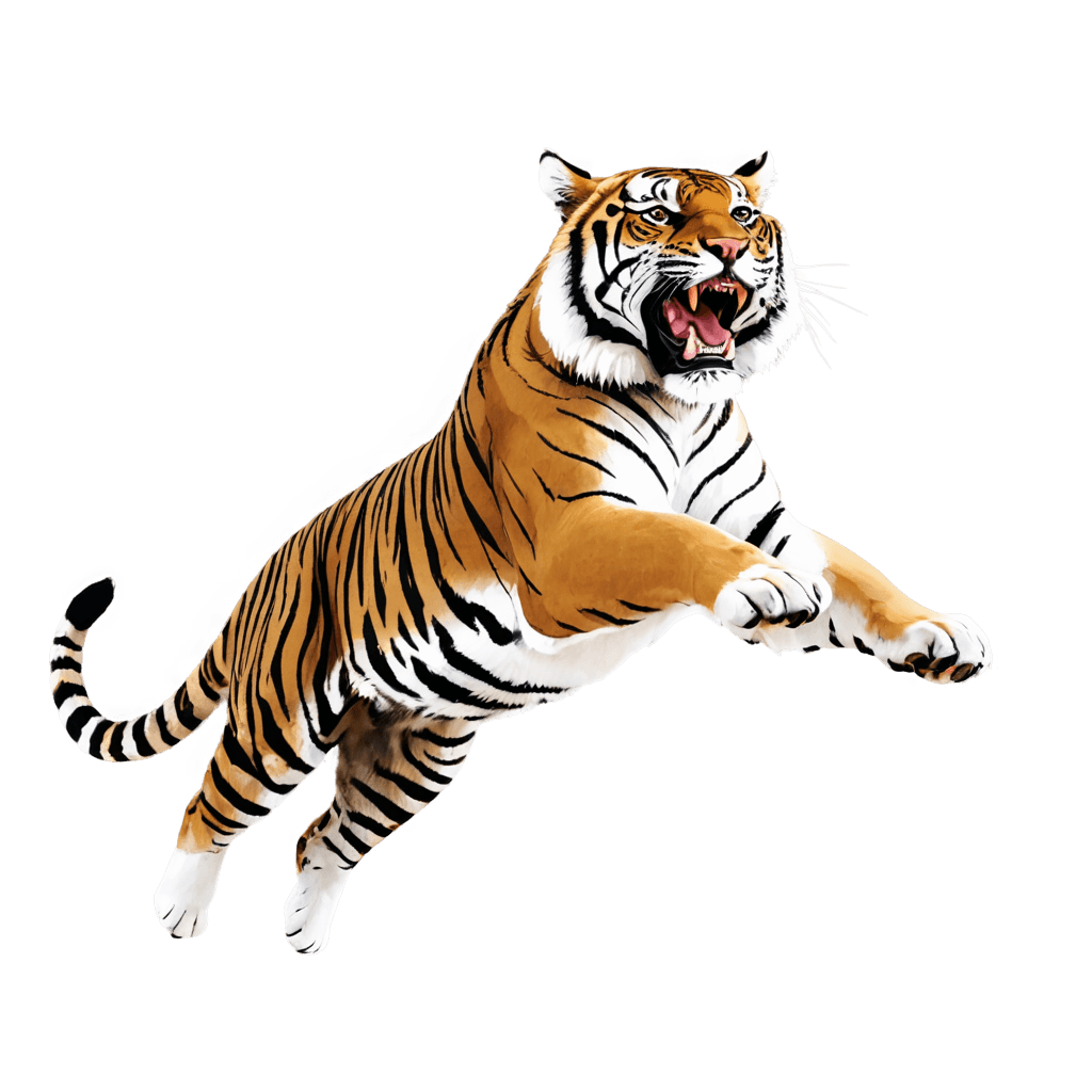 tiger,flying tiger png,((tiger)),tiger_beast,a tiger,transparent background