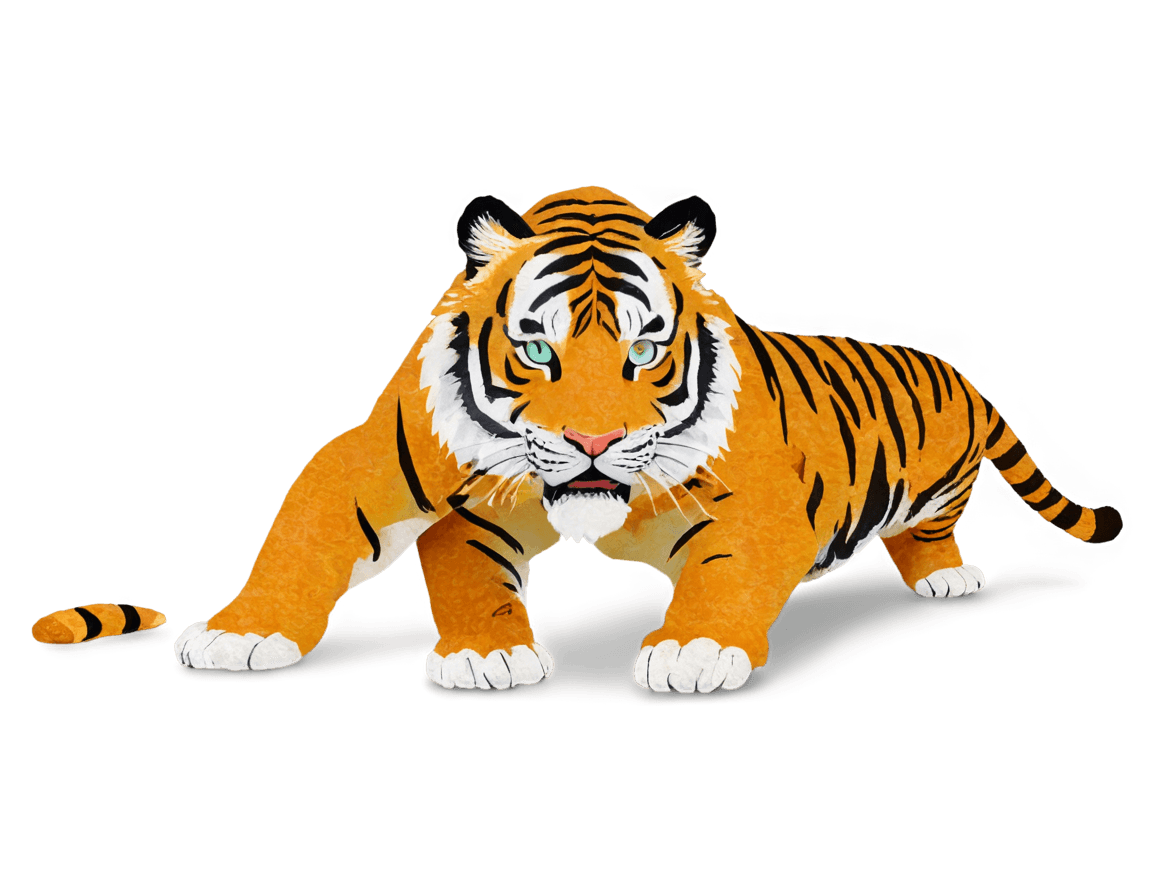 tiger,((tiger)),maya render,a tiger,tiger pelt,tiger_beast