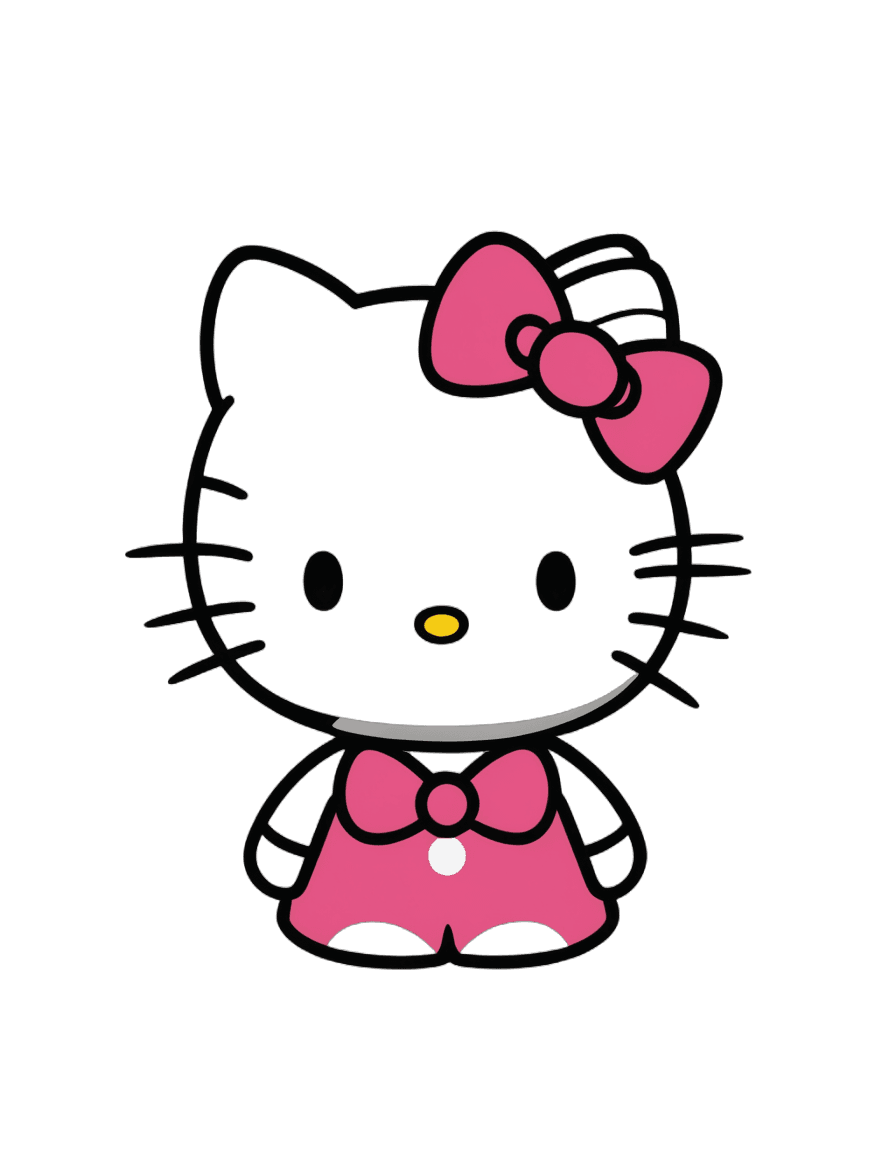 hello kitty,gambar hello kitty png,kitty,anthropomorphic female cat,cute!! chibi!!! catgirl,black cat