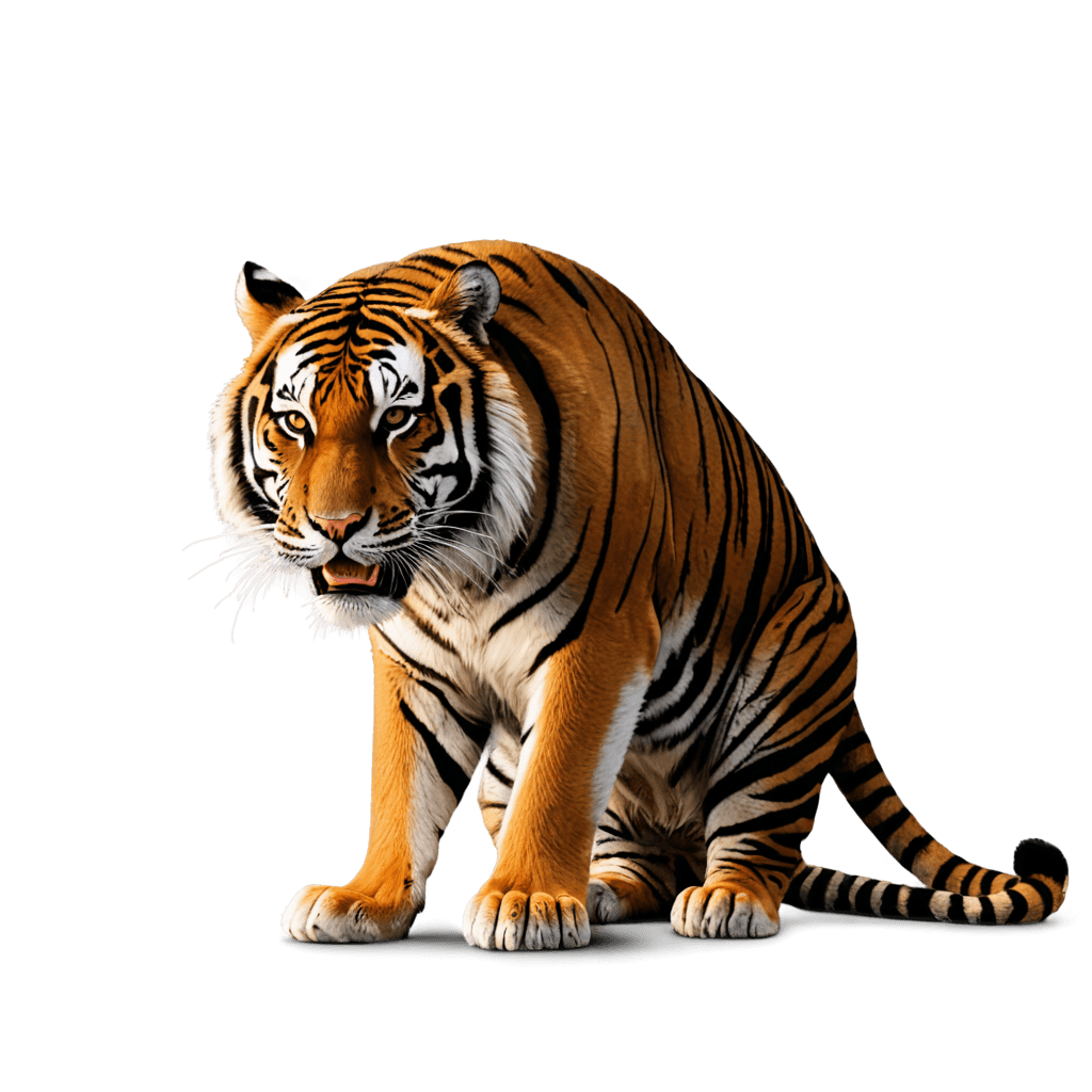 tigre, pintura digital con aerógrafo, tiger_beast, tigre sagrado, animal altamente detallado