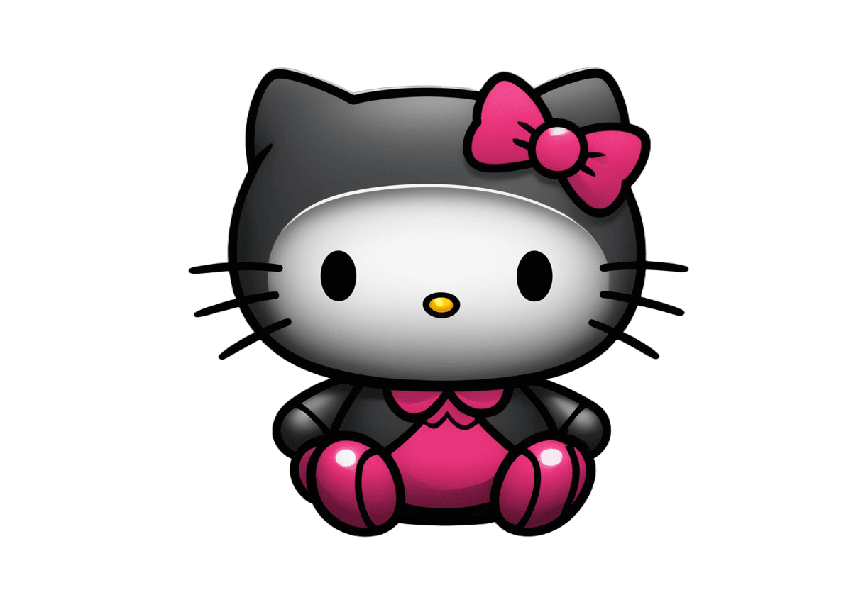 hello kitty, kitty, sanrio, elokitty, kawaii cat, clipart icon