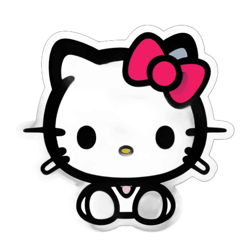 hello kitty, gato negro, fondo oscuro, negro!!!! fondo, fondo negro oscuro, fondo negro)