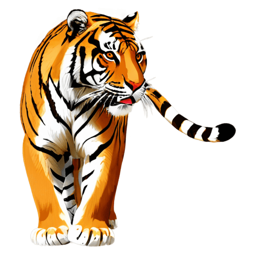 tiger,((tiger)),tiger_beast,a tiger,tiger skin,half tiger