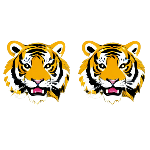 tigre, cachorros de tigre de greencastle png logo, tigres, ((tigre)), aliasing visible, ración dorada