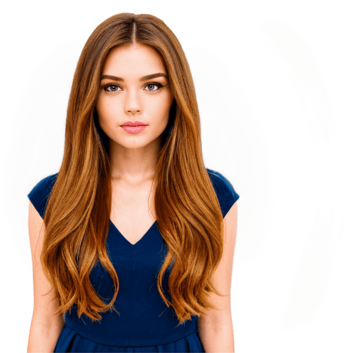 hair png photoshop A pretty girl with long brown hair